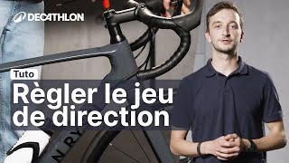 TUTO  Comment régler un jeu de direction sur un vélo route 🚴  Decathlon [upl. by Molahs]