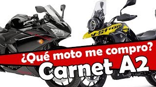 Las mejores motos para el carnet A2 sin limitar [upl. by Anivol589]