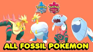 How To Get All 4 Fossil Pokemon In Pokemon Sword amp Shield [upl. by Hobbie]