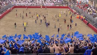 ⚪️🔵 Semifinale Calcio Storico 2023⚜️ BIANCHI di Santo Spirito contro AZZURRI di Santa Croce 37 [upl. by Blumenfeld351]