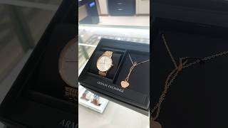 ARMANI EXCHANGE AX7145SET Watch for Women With Necklace armaniexchange watch [upl. by Baiel214]