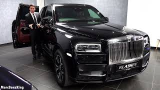 2022 NEW Rolls Royce Cullinan ARMORED  Klassen BUNKER Black FULL Review Interior Exterior [upl. by Tnecillim]