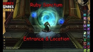 The Ruby Sanctum Raid Entrance amp Location [upl. by Lezley]