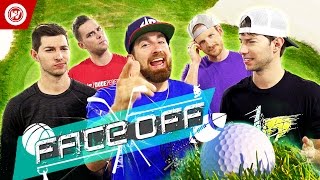 Dude Perfect Office Golf Challenge  FACE OFF [upl. by Elpmid]