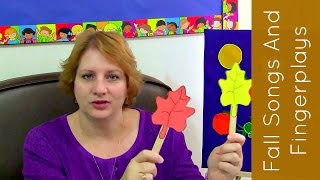 Fall Leaf Songs and Fingerplays For Preschool and Kindergarten [upl. by Haiacim956]