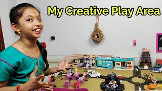 MY CREATIVE PLAY AREA SETUP😍 AKSHAYA ❤️AZHAGU MAYIL ❤️ [upl. by Eudoxia]