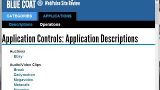 ProxySG First Steps Web GuideControlling Web Applications [upl. by Yrot]