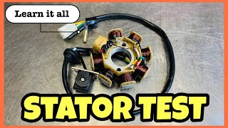 HOW TO TEST A STATOR  WHAT IS A STATOR step by step GY6 [upl. by Aranahs]