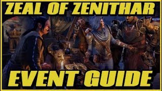 Eso  Zeal of Zenithar Event Guide [upl. by Durtschi657]