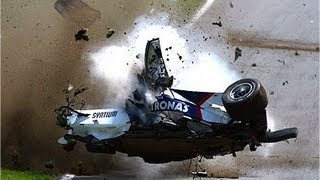 Robert Kubica Crash  Canada 2007 [upl. by Domineca436]