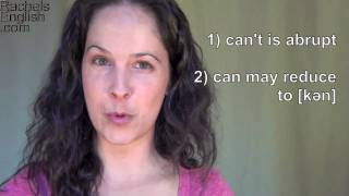 How to Pronounce Can vs Cant  American English Accent [upl. by Annahpos]