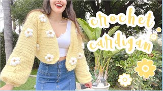 Crochet Cardigan  Crochet Sweater Tutorial [upl. by Otrebcire]