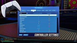 Rocket League The BEST CONTROLLER SETTINGS 2021 Pro Bindings  Controls [upl. by Clawson]