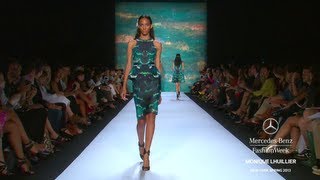 MONIQUE LHUILLIER HIGHLIGHTS  MERCEDESBENZ FASHION WEEK SPRING 2013 COLLECTIONS [upl. by Drew584]