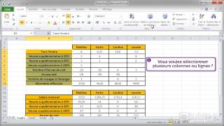 Comment sélectionner des cellules avec Excel 2010 [upl. by Murphy432]