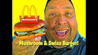 McDonalds® Mushroom amp Swiss Burger Review [upl. by Tsirhc]