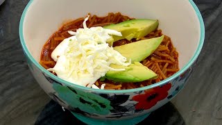 Hoy nueva receta Fideo seco a los 3 chiles [upl. by Gard]