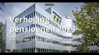 Pensioenfonds PGB toelichting verhoging pensioenen 2023 [upl. by Gratiana586]