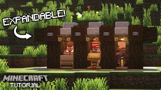 Minecraft EASY Villager Trading Hall Tutorial How To Build [upl. by Hgiellek493]