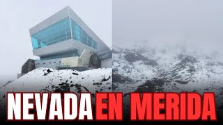 SORPRENDENTE Nevada en el Pico Espejo de Mérida [upl. by Ranjiv]