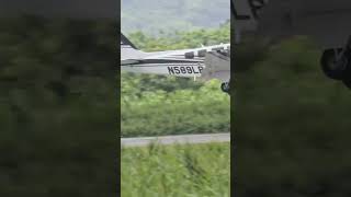 Beechcraft G58 Baron N589LB Approach to Mayaguez airport SIGMAZ [upl. by Arraeit]