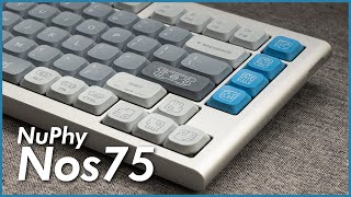 NuPhy Nos75 Review  A Sleek and Slim LowProfile All Aluminum Custom Keyboard [upl. by Saunder]