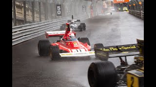 The 1974 Niki Lauda Ferrari 312 B3  Grand Prix de Monaco Historique [upl. by Ocicnarf]