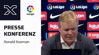 quotSollen wir Tiki Taki spielenquot Koeman reagiert genervt auf die Enttäuschung der Fans [upl. by Qirat814]