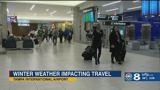 Passengers at TPA feeling impacts of winter storm [upl. by Maidie]