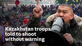 Kazakhstan protests President tells troops to shoot to kill ‘without warning’ [upl. by Fowkes760]