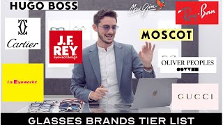 Ranking The Worlds BEST Frame Brands  The Glasses TIER LIST [upl. by Ayim]