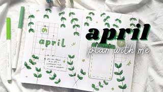 PLAN WITH ME  April 2022  Bullet Journal Setup 🌱 ft Helpfull [upl. by Siuraj]