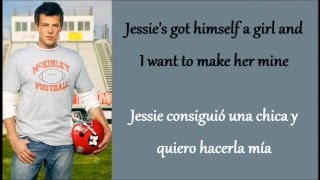 Glee Jessies Girl Lyrics  Español [upl. by Zevahc]