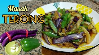 Tumis Terong Ungu amp Paprika Hijau ⁉️ Menu Harian Ala Hongkong [upl. by Ettenaj]