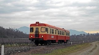 Trenord ALn 668121  Passaggio nella vallata di Calino [upl. by Kung490]