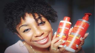 Review  Creme of Nature Argan Oil CoWash and Leave In Hair Milk GIVEAWAY [upl. by Irehj752]