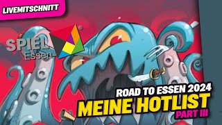 Preview SPIEL Messe Essen 2024  Part 3  Meine Hotlist [upl. by Anilasor950]