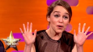 Emilia Clarke Watched Game Of Thrones Nude Scene With Her Parents  The Graham Norton Show [upl. by Elem]