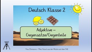 Deutsch Klasse 1 Adjektive Wiewörter  Gegenteile mit „Learningapps“ Homeschooling Grundschule [upl. by Sadonia327]