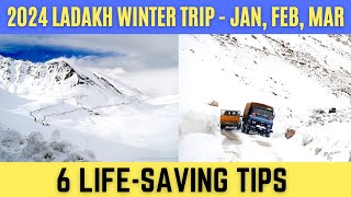 Leh Ladakh Winter Trip 2024  Ladakh Trip in January February March  6 LifeSaving Tips [upl. by Groark]