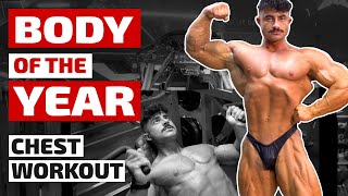 Full Chest Workout with Body of the Year 21 yr old IFBB Pro [upl. by Ahsinor]