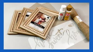 Farmhouse Decor DIY  Dollar Tree DIY  Just 1 Easy Craft [upl. by Alegnave137]