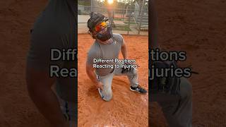 Different Positions Reacting to Injuries 🤣 baseball comedy injury sports viral [upl. by Raval478]