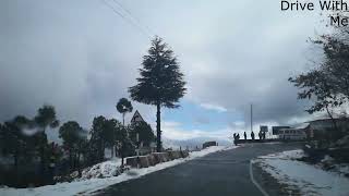 Dwarahat to Dunagiri during Snowfall  Uttarakhand Road Trip  India  Calming Music [upl. by Orferd758]