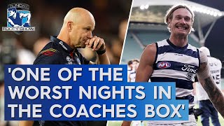 Crows coach under fire for letting freakish Cats star run riot  Sunday Footy Show  Footy on Nine [upl. by Linskey]