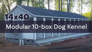 14x40 Modular 10box Custom Dog Kennel  Greer SC [upl. by Gittel]