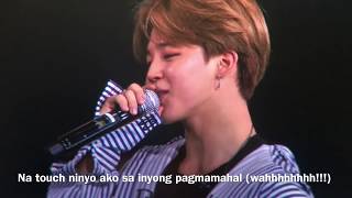 BTS Speaking Tagalog Day1 WingsTour Philippines [upl. by Lebazej]