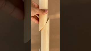 Great technique  beautifully join 2 round wooden bars short [upl. by Oedama]