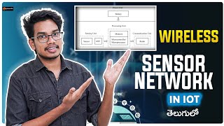 Wireless Sensors Network  IOT in Telugu [upl. by Frere557]