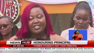 Former students visit principal honour her [upl. by Novi]